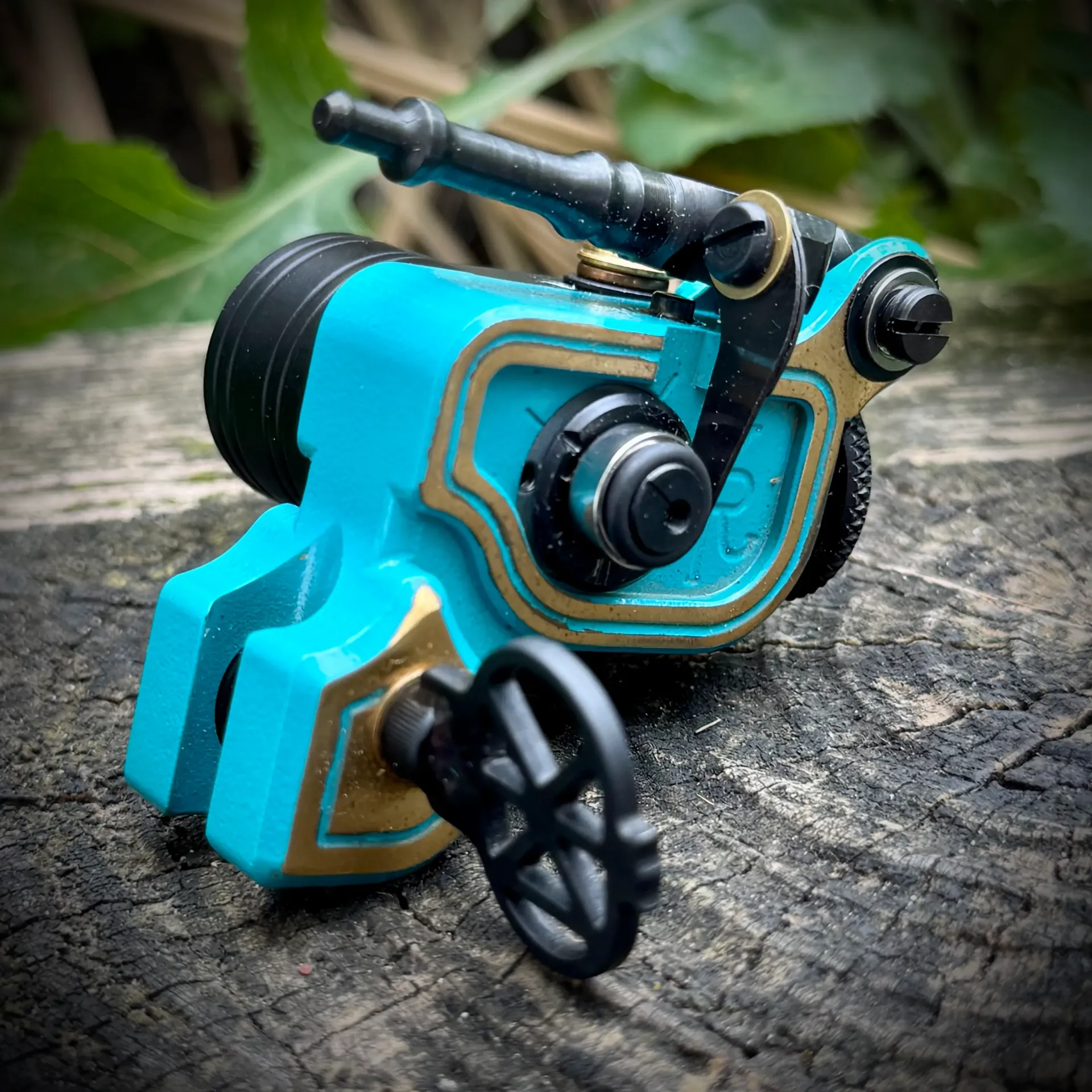 [S46-turq2tone-brass] Sidewinder 46er - turquoise 2 tone- Standard weight